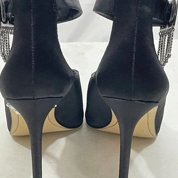 NEW Vince Camuto Greer Rhinestone Black Pump 8 - Picture 8 of 9